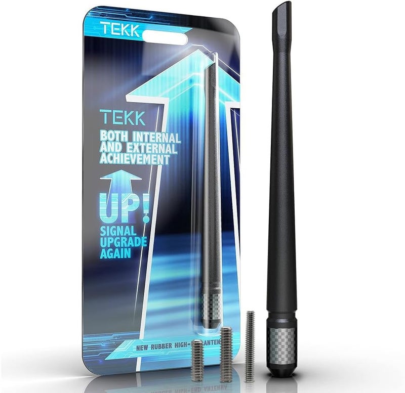 tekk Carbon Fiber Short Antenna Compatible with 2008-2017 Chrysler Town and Country / 7.9 Inches Premium Flexible Rubber/Designed for Enhance FM/AM Radio Signal Reception - Image 1